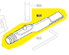 Buse d'aspiration GST 90 BE / GST 90 E Bosch