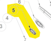 roue crantée réglage tension chaine réf. 5131040121 Ryobi