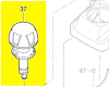 Poignée de réglage réf. 1 619 X08 672 Bosch Poignée de réglage réf. 1 619 X08 672 Bosch