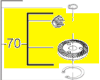 renvoi d'angle réf. 4931453642 AEG