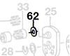 Rondelle de compensation réf. 2 600 100 569 BOSCH