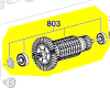 induit / rotor réf. 2610Z01070 Skil