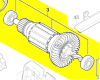 Induit réf. 2 609 007 835 Bosch