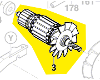 Induit BOSCH réf. 1 619 P03 278