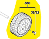 Roue broyeur AXT Rapid 180 / 200 / 2000 / 2200