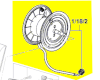 rouleau tuyau réf. F 016 F03 582 nettoyeur HP Bosch