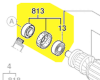 set roulement + bague + palier réf. 1 607 000 378 BOSCH