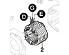 Stator réf. 2 610 020 976 pour GCM 12 BOSCH