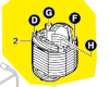 Stator réf. 2 610 396 541 Skil