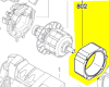 Stator réf. 1 600 A00 3V5 Bosch