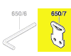 Sytème de fixation pour clé de serrage réf. 3 602 311 050 Bosch