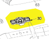 porte-lame réf. 5131043766 Ryobi