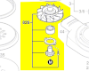 ventilateur + entrainement plateau réf. 1 600 A02 30T Bosch