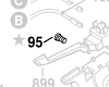 Vis réf. 2 603 410 001 M3x6,5-4,8 BOSCH