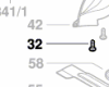Vis fixation moteur tondeuse à gazon réf. F 016 L66 162