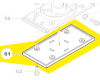 Plateau ponçage ponceuse NS6200A Ryobi