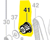 Poulie réf. 2 610 387 991 PBS 7 A / PBS 7 AE