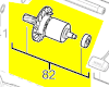 rotor moteur réf. 4931454284 AEG