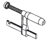 serre-joint horizontal de rechange pour GFS 350 E Set