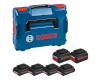 4x ProCore 18V/4Ah + 2x ProCore 18V/8Ah dans L-Boxx Bosch