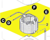 Stator réf. 2 610 Z00 042 Dremel