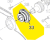 Support réf. 1 619 X01 554 pour capot de protection Skil