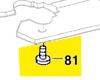 Vis M4 patin plaque scie-sauteuse GST 60 PAE / GST 60 PBAE Bosch