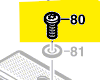 Vis réf. 2 603 414 007 M5x10 BOSCH