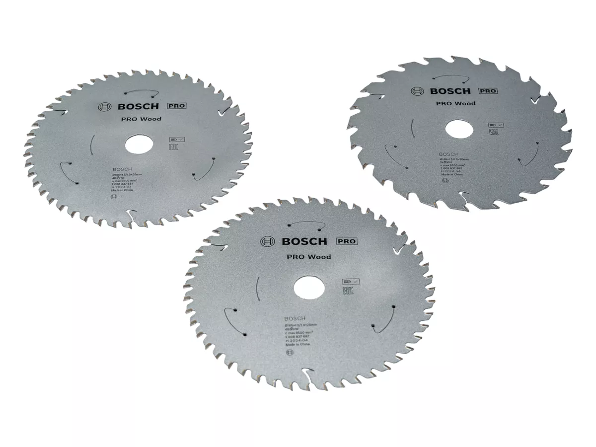 Set 3x lames PRO Wood cordless 165x20mm BOSCH