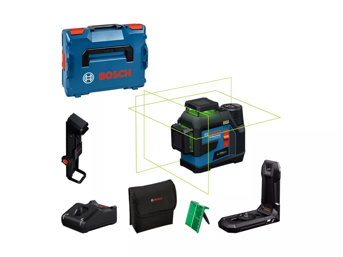 Laser multi-lignes GLL 12V-100-33 CG (vert) Bosch + L-Boxx