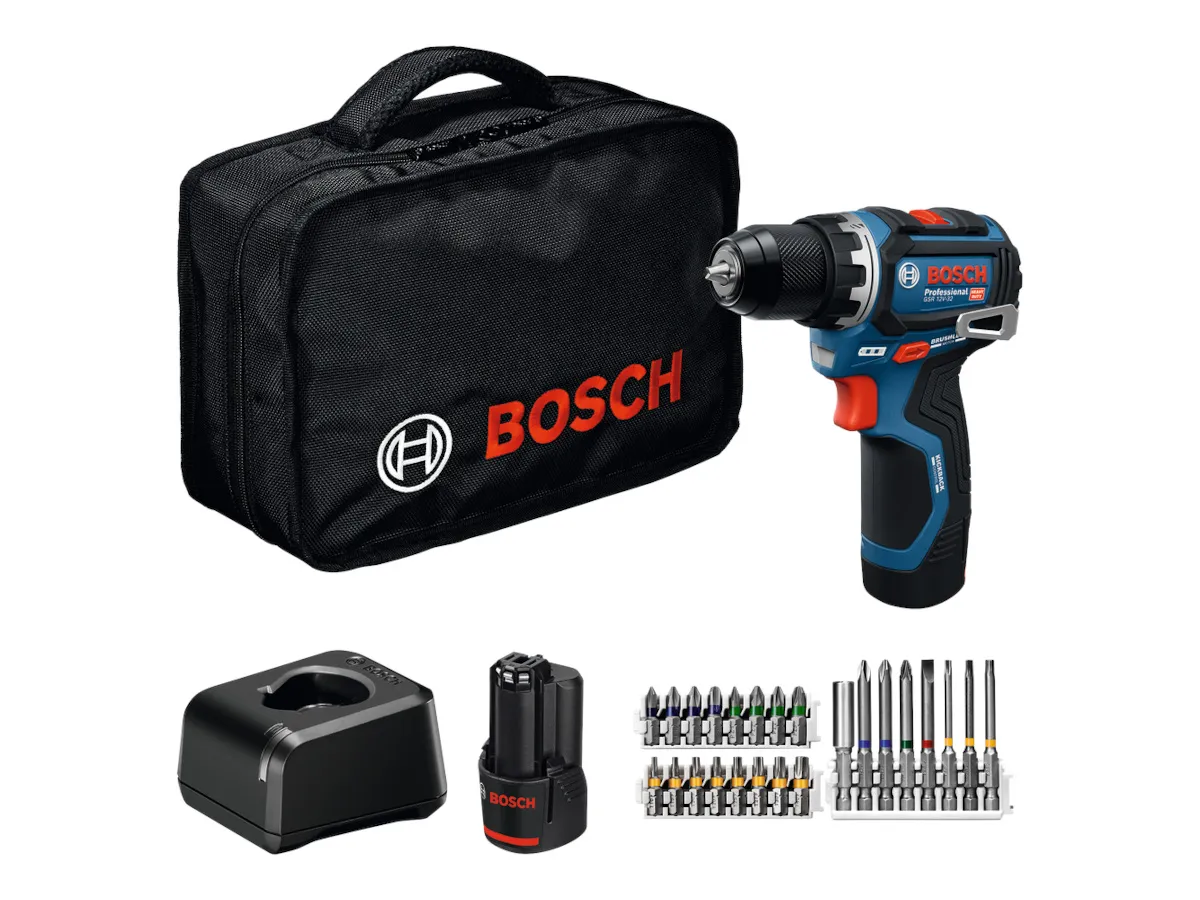 perceuse visseuse GSR 12V-32 BOSCH batteries, chargeur, sacoche