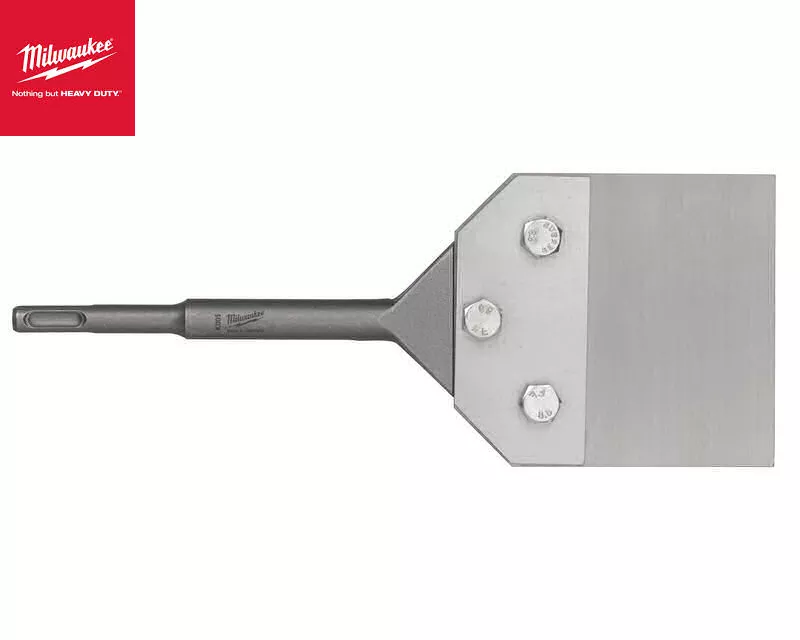 Burin à spatule 250 x 100 mm – Acier super dur 65MN – Pour enlever adhésifs carrelage, moquette, linoléum, contreplaqué – SDS Plus