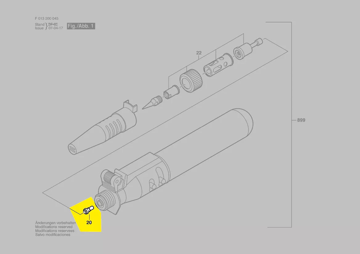 Buse réf. 2 610 397 235 Dremel