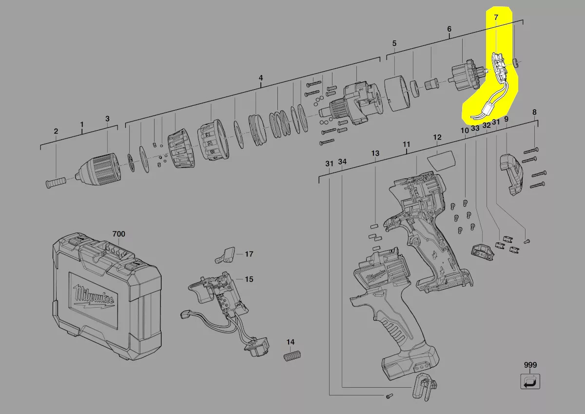 Balais De Charbon Milwaukee AGV 23-230, AGV 21-230 E, Ge