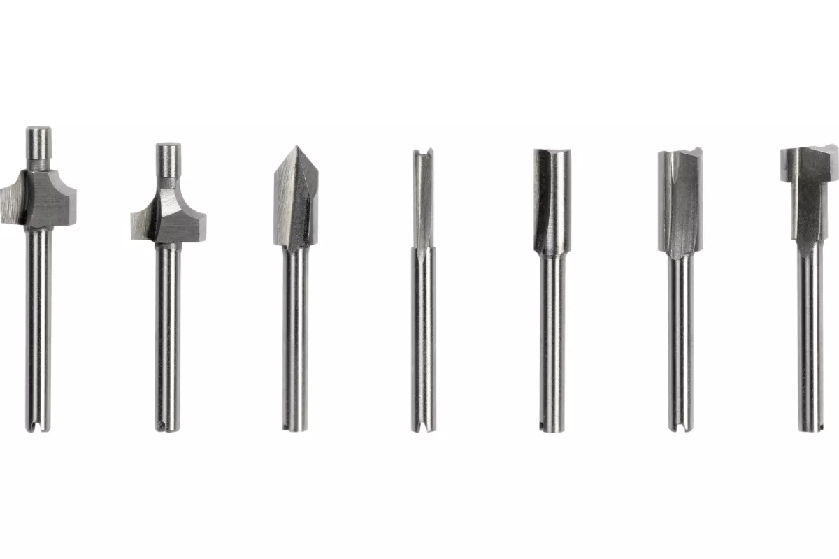 Kit De 6 Fraises HSS 3mm Pour Dremel Ou Mini Perceuse - Métal Acier Haute Vitesse - Neuf
