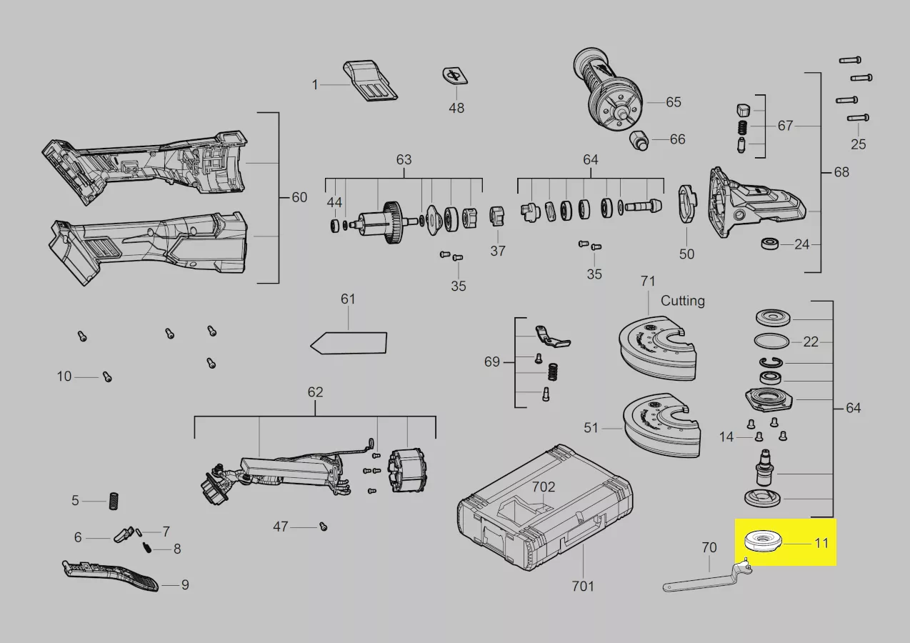 écrou fixtec réf. 4932498607 Milwaukee
