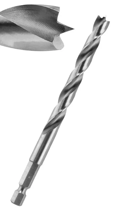 Dapetz Lot De 4 Forets à Spirale Pour Bois 600 Mm - Queue Hexagonale 8/12/16/24 Mm