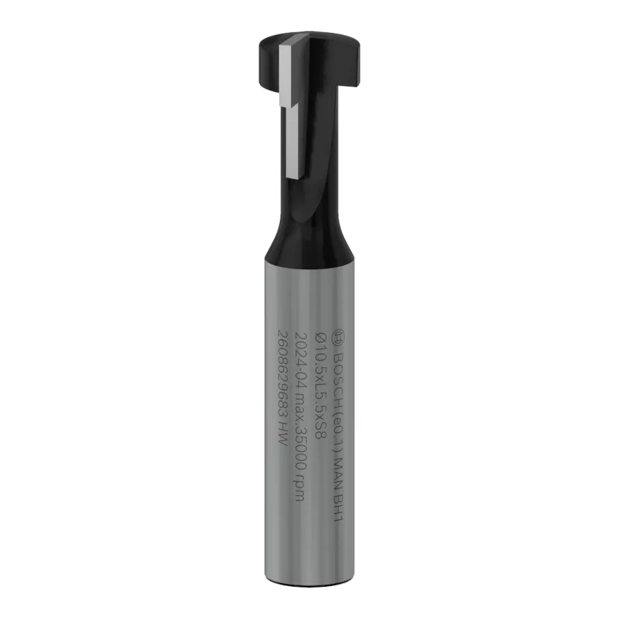 Fraise pour rainure forme T Ø10,5 x Ø6,6mm - queue 8mm PRO BOSCH