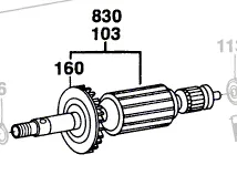 Induit BOSCH réf. 2 604 010 693