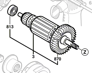 Induit réf. 2 604 011 296 BOSCH