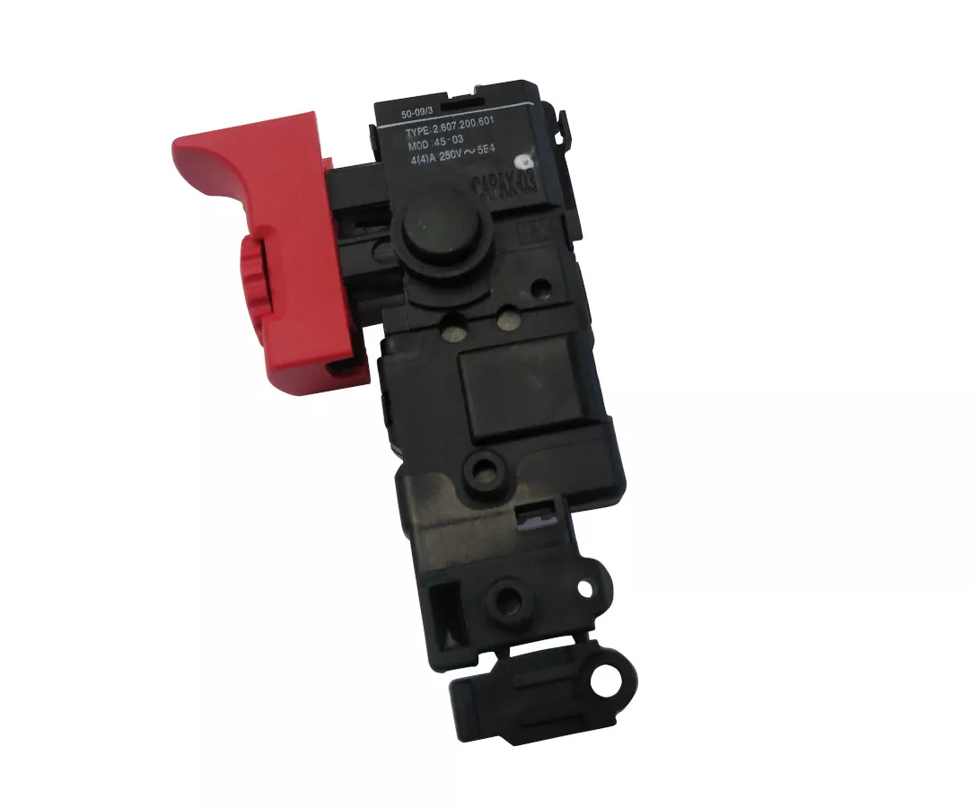 Interrupteur à Poussoir KEDU DL7 Pour Perceuse Bosch GSB120-LI - 4 Pins, Rouge, étanche - Neuf