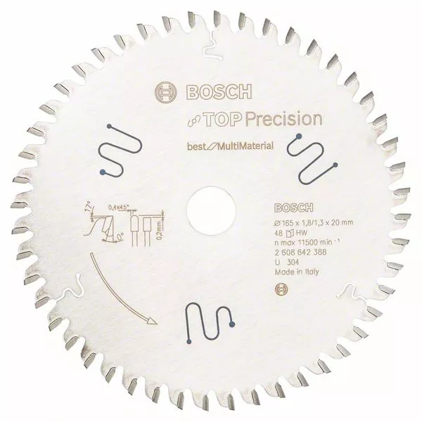 Lame Top Precision Best for Multi Material Ø 165 x 20 mm