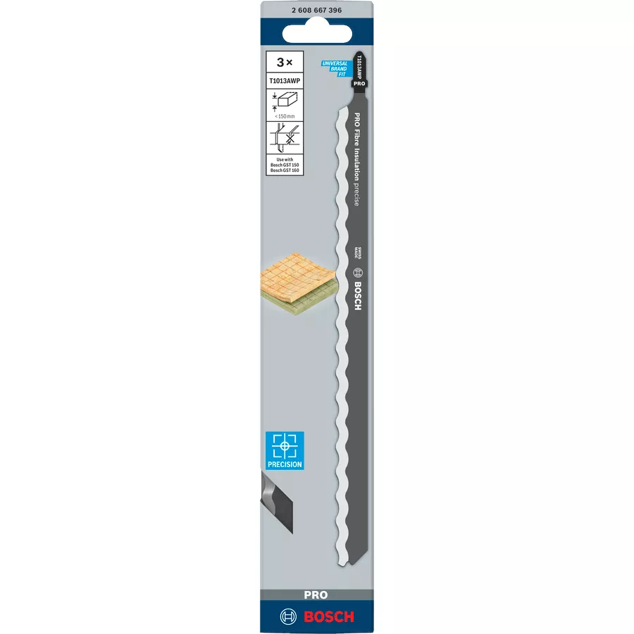 Lame de scie sauteuse BOSCH T 1013 AWP SoftMaterial (lot de 3)