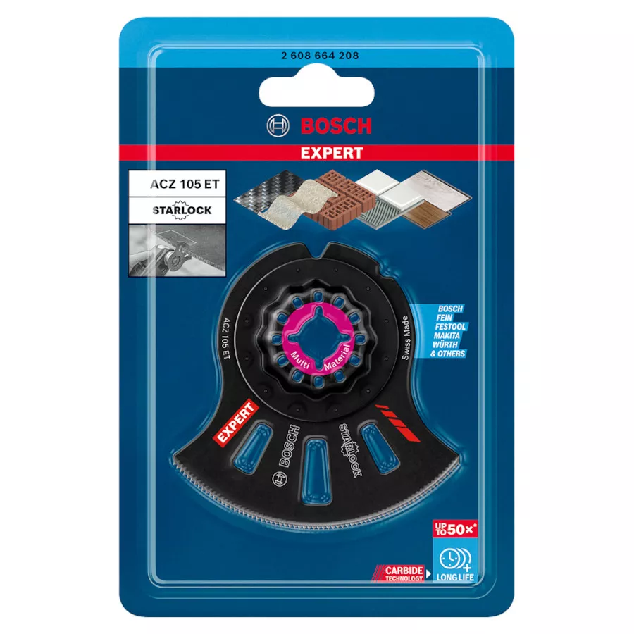 Lame segment expert StarLock multi-matériaux ACZ 105 ET Bosch