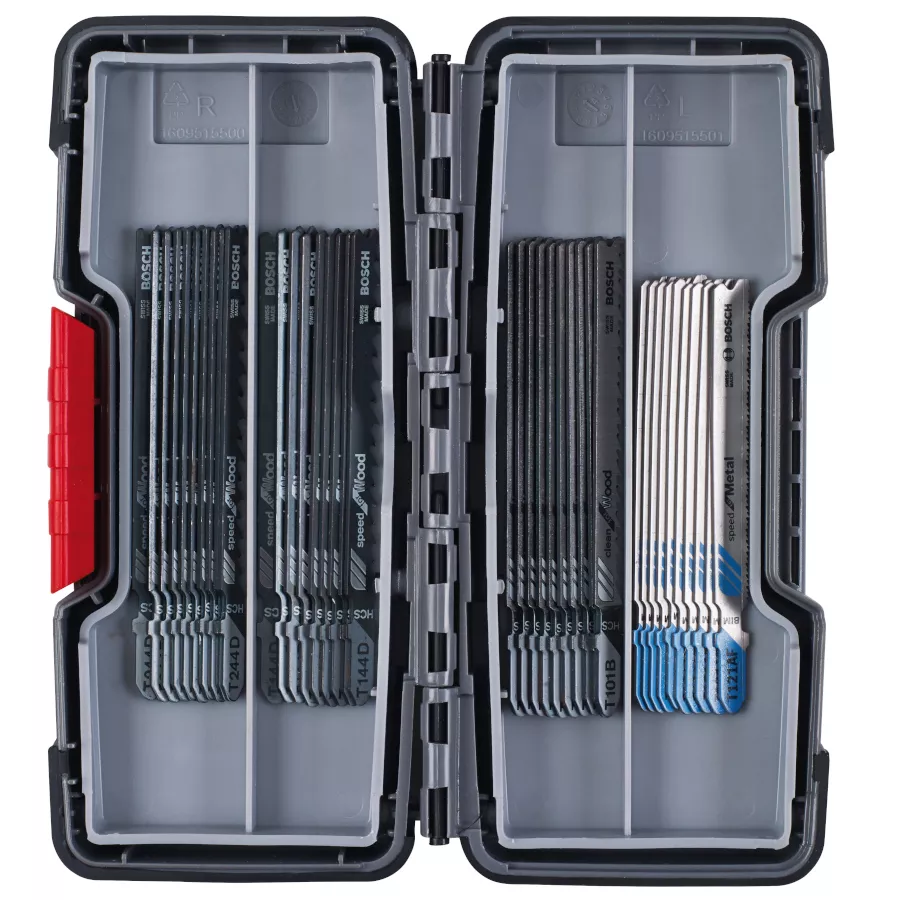 Assortiment 40 lames bois et métal BOSCH dans ToughBox