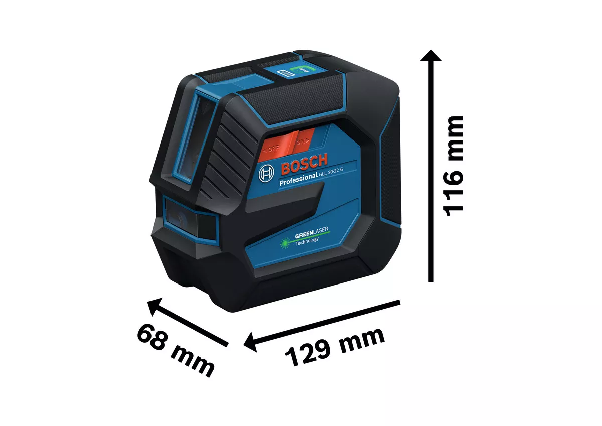 Laser lignes GLL 20-22 G Bosch + trépied BT 150