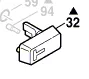 Manette pour perforateur GBH 2-20 SRE