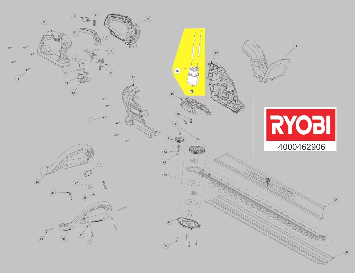 moteur réf. 5131042183 Ryobi