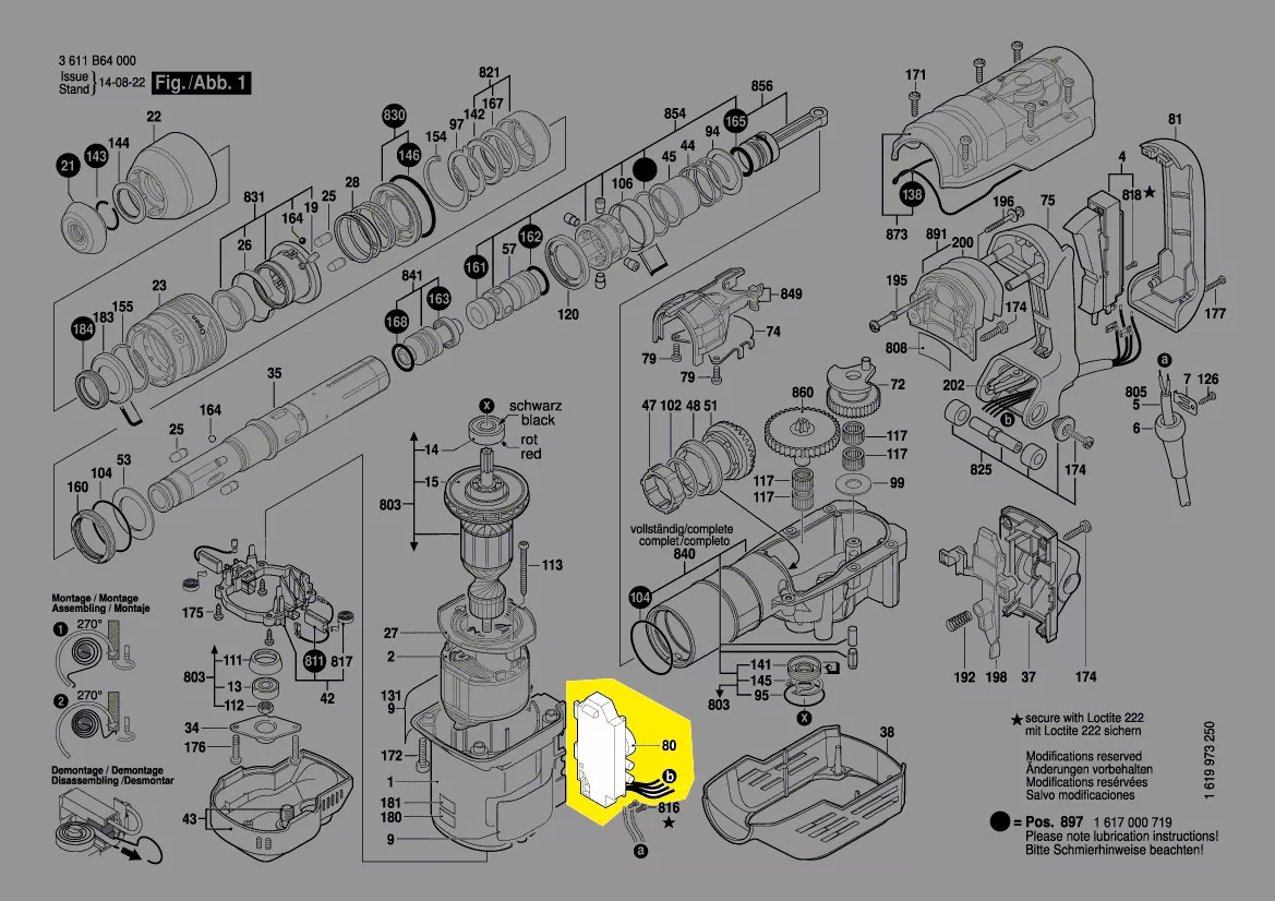 Variateur de vitesse réf. 1 617 233 047 BOSCH