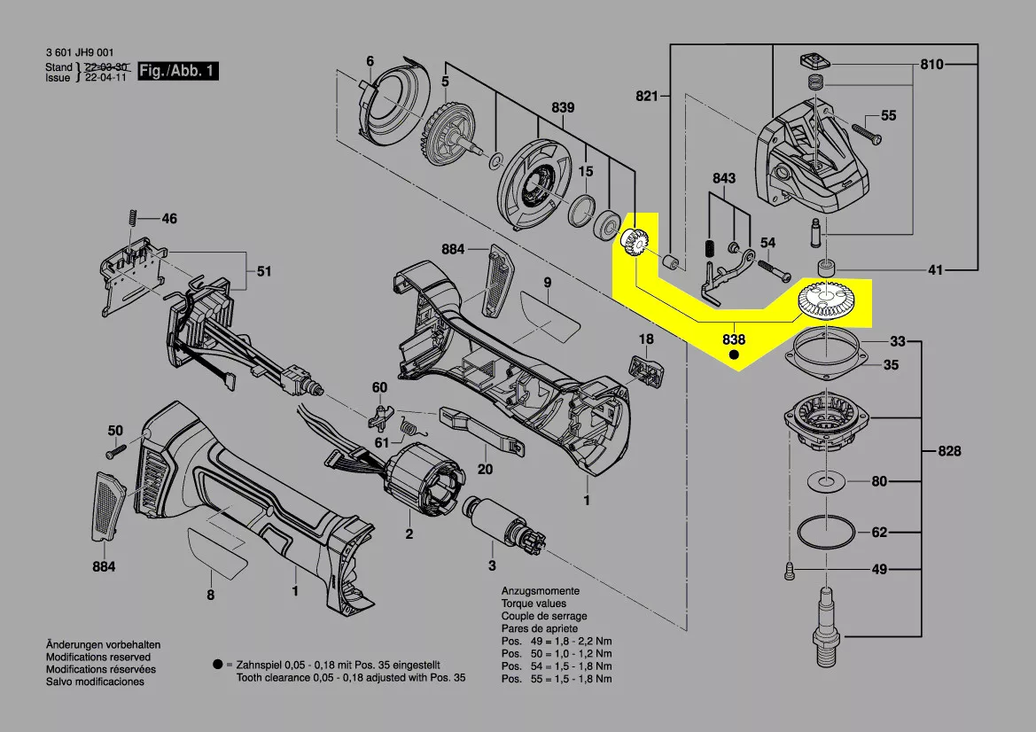 HAZET 4960-200/3 Pièce De Rechange Pour Meuleuse De Moyeu De Roue (3